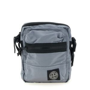 Stone Island Gray Polyamide Crossbody Men's Bag